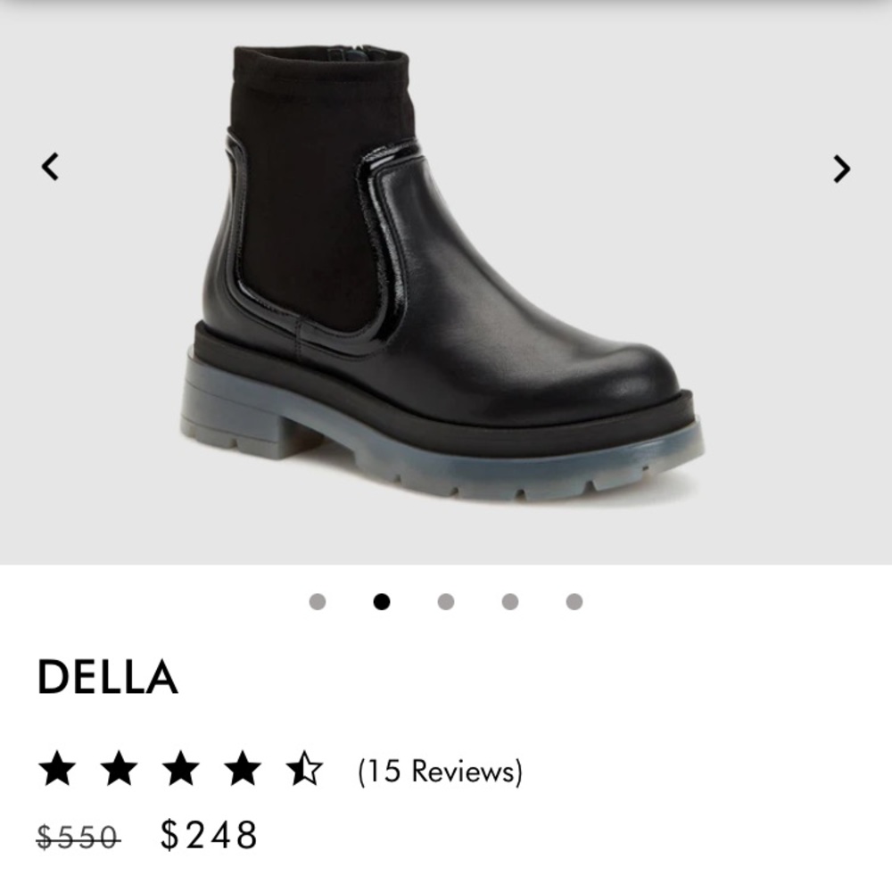 Aquatalia Della Calf Boots Black